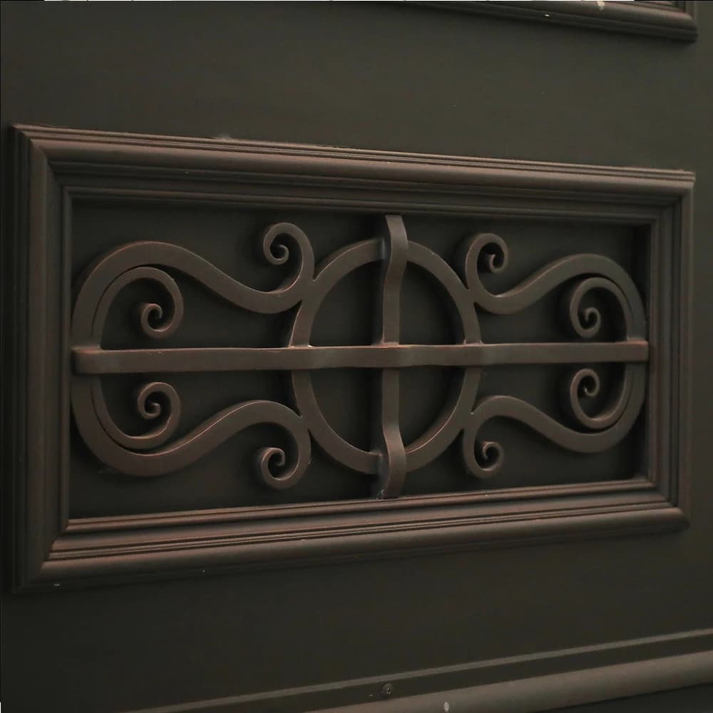 Porte rétro en fer forgé