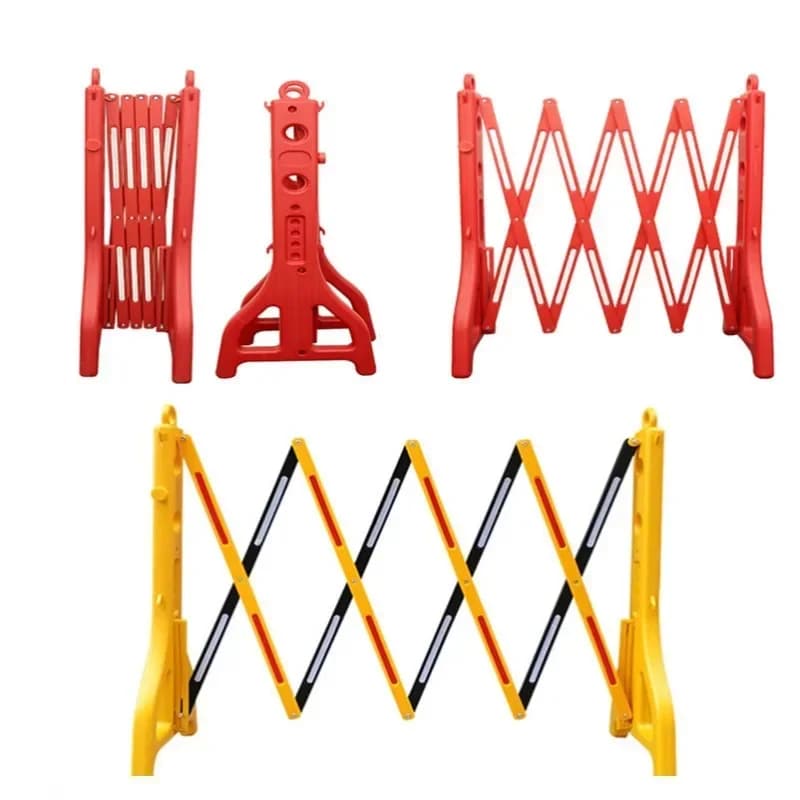 Clôture pliable rétractable en plastique isolé et durable