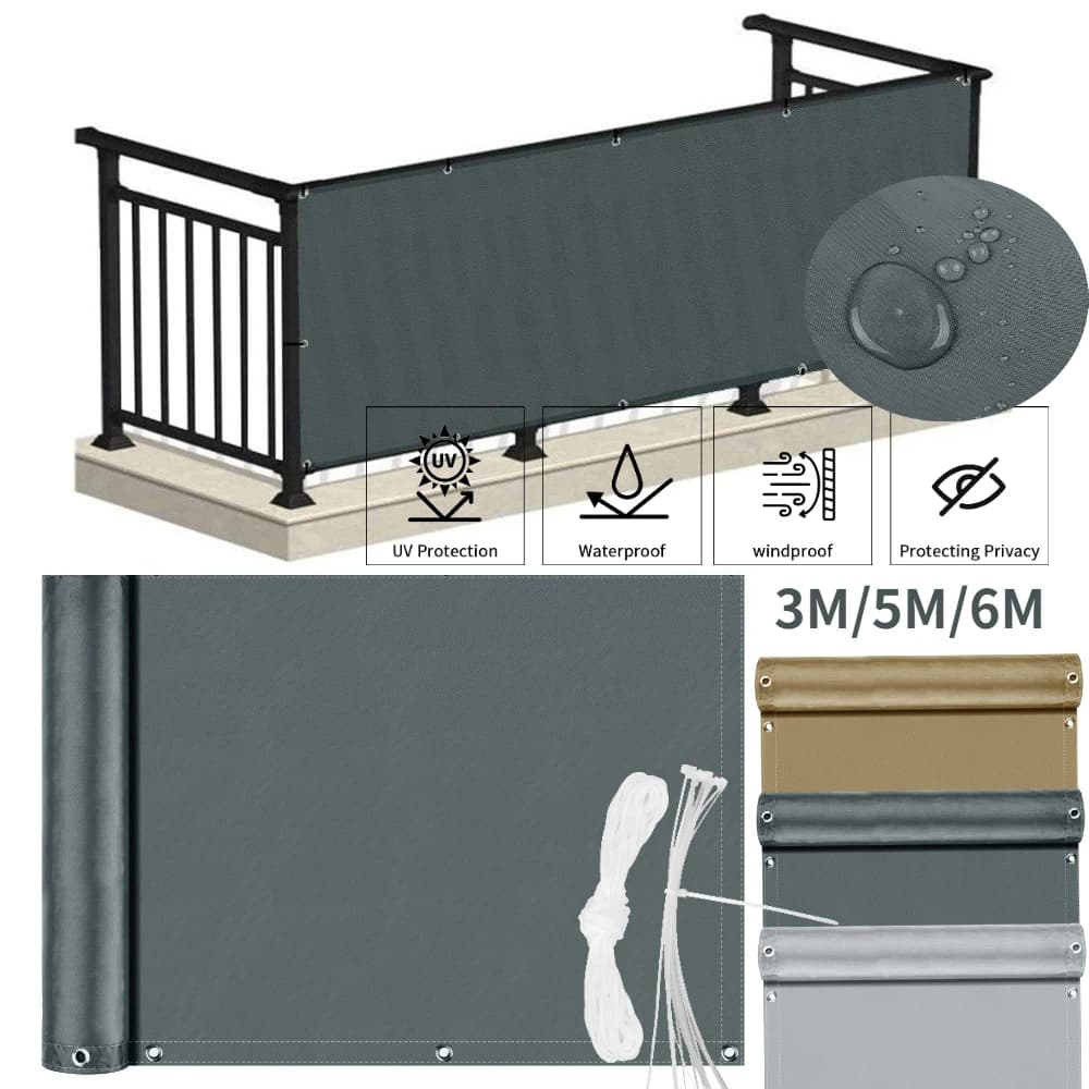 Couverture de clôture pour écran de confidentialité de balcon