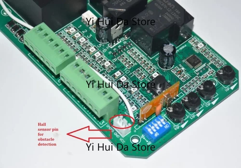 Carte de commande de circuit imprimé (PCB) pour moteur d'ouvre-porte coulissante PY600acn avec interrupteur de fin de