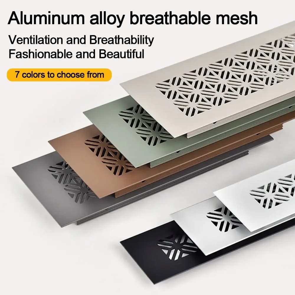 Grille de ventilation rectangulaire en alliage d'aluminium