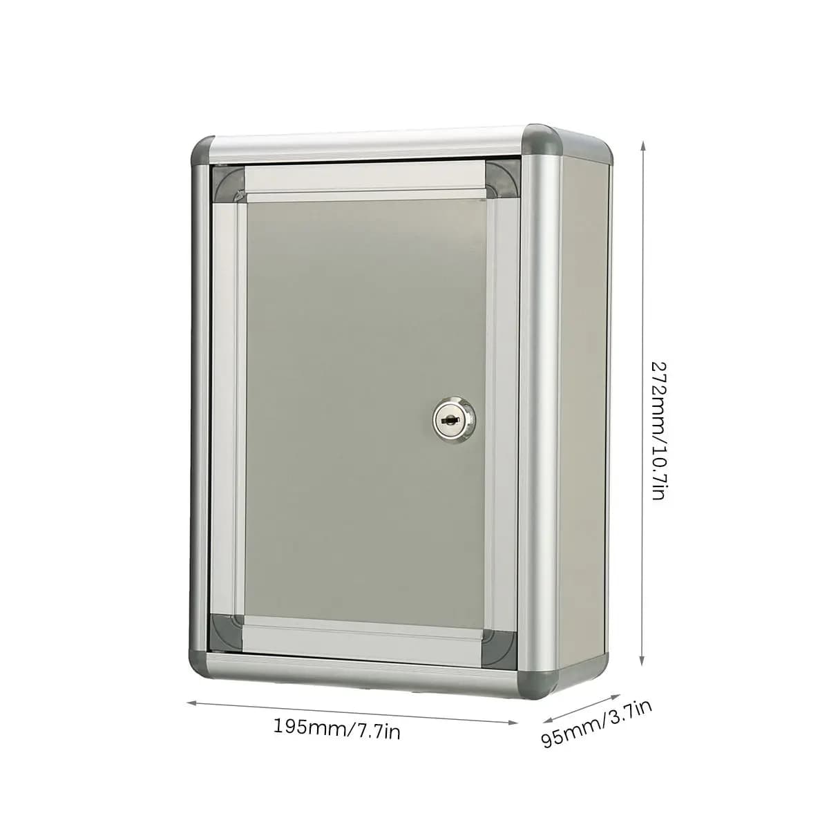 Boîte à courrier murale en alliage d'aluminium de 11 pouces
