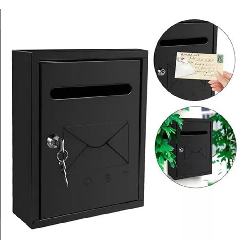 Boîte aux lettres murale en métal 20x7.5x26cm
