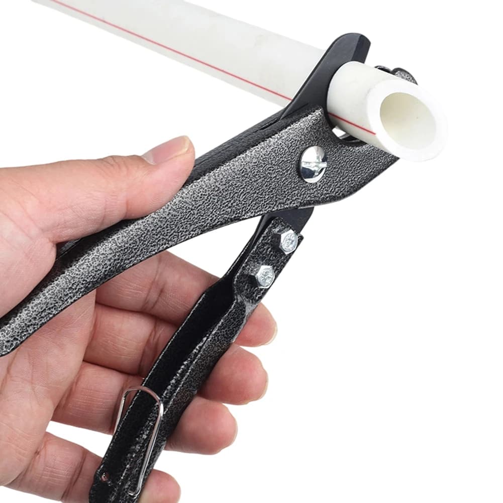 Coupe-tuyau en PVC avec poignée en caoutchouc pour couper efficacement les tuyaux en plastique PE, PU et multicoques