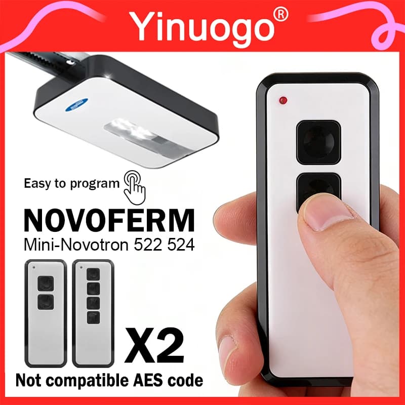Télécommande de portail électrique Novoferm Mini-Novotron 522 524 502 MAX43-2 504 MAX43-4 433.92MHz