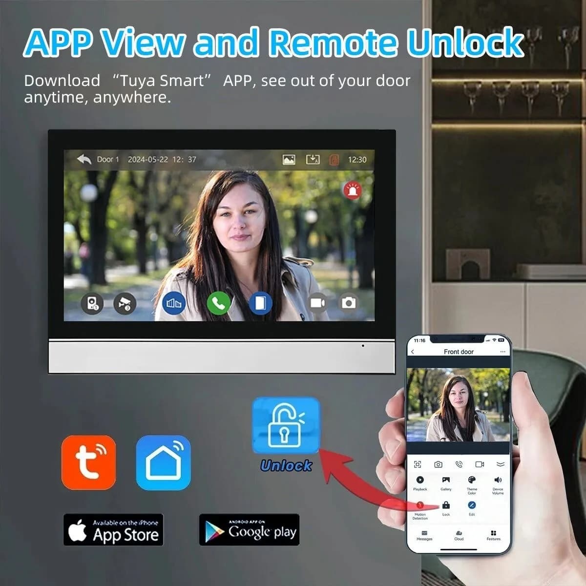 Interphone vidéo intelligent ANJIELO