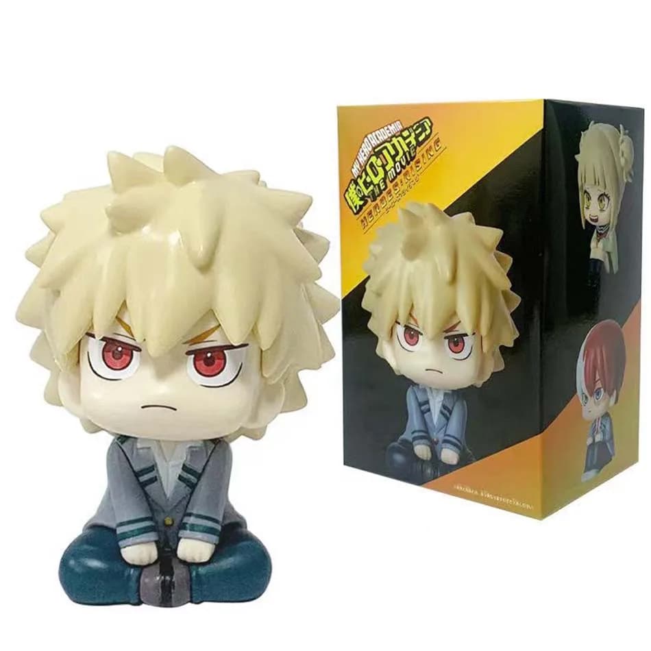 PVC |   (MHA) : Tomura Shigaraki / Izuku Midoriya / Katsuki Bakugo My Hero Academia Figurine PVC Mignonne Chibi |   Jouet de collection