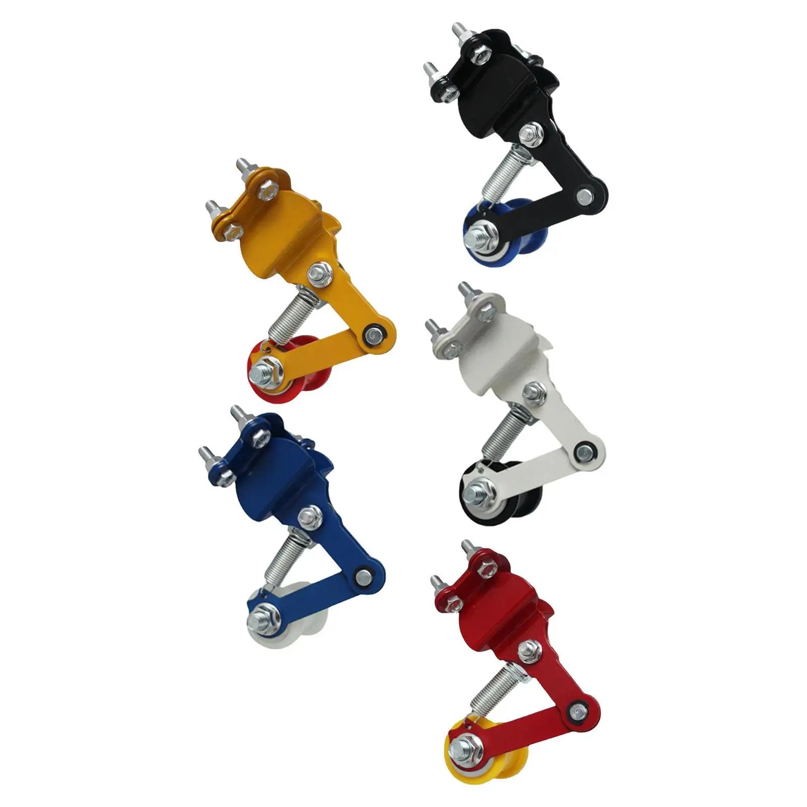 Aligneur de chaîne de moto, tendeur de chaîne en métal, rouleau de régulation automatique pour accessoires de vélo, VTT, moto tout-terrain