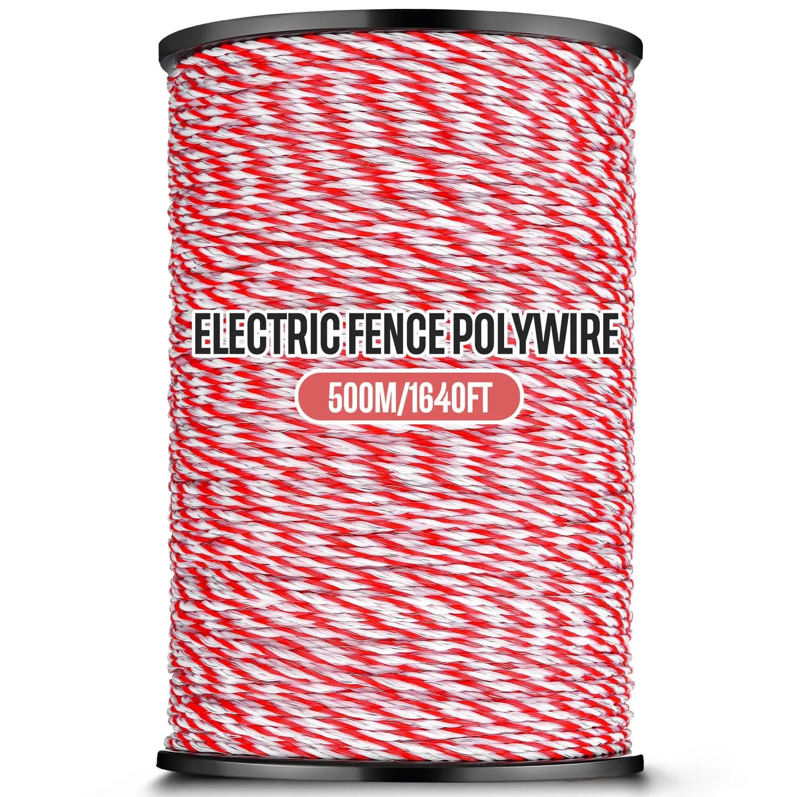 Rouleau de corde de clôture électrique en polywire