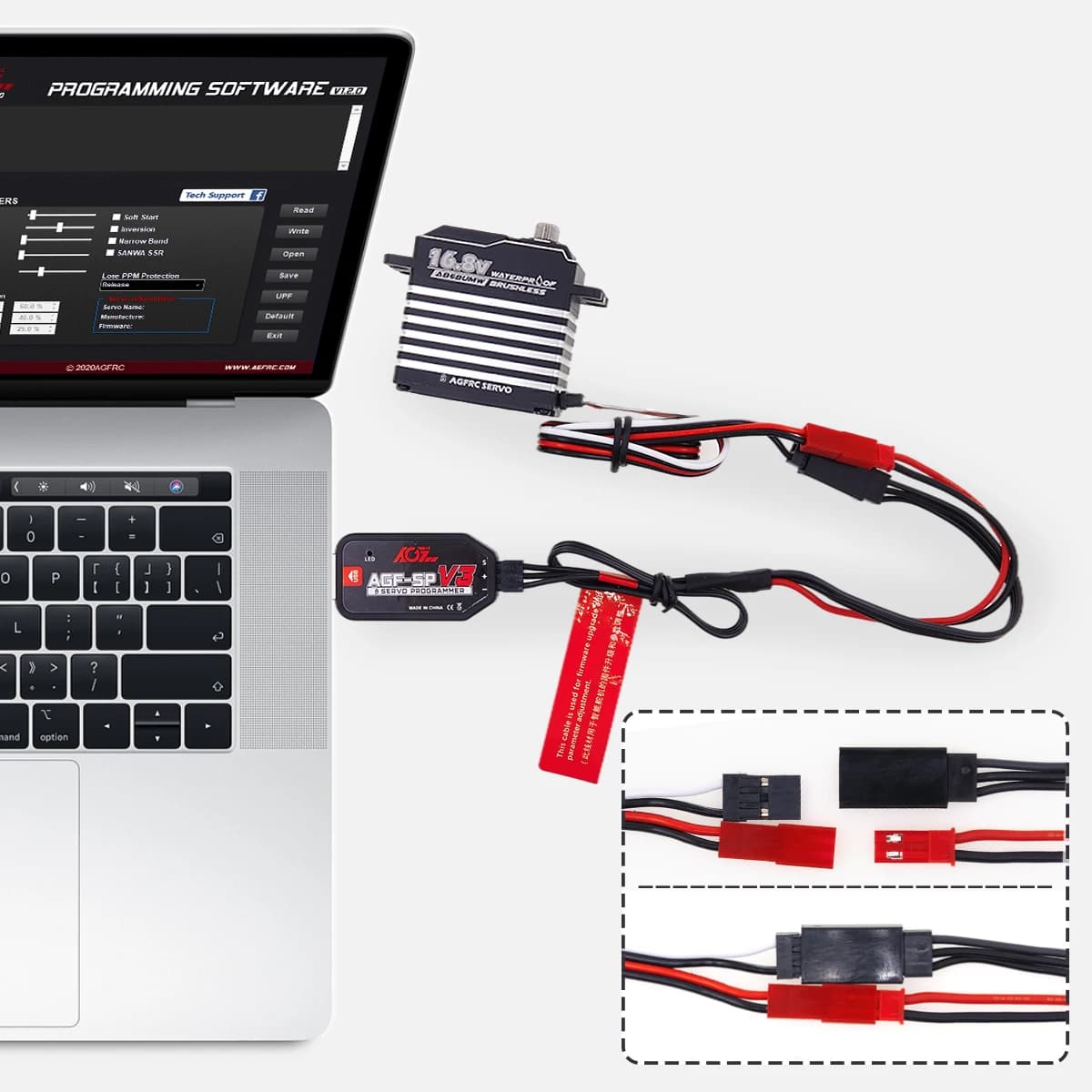 AGFrc nouvelle Version AGF-SP V3 Type Plug and Play carte de programme USB utilisée pour ajuster pour le servo