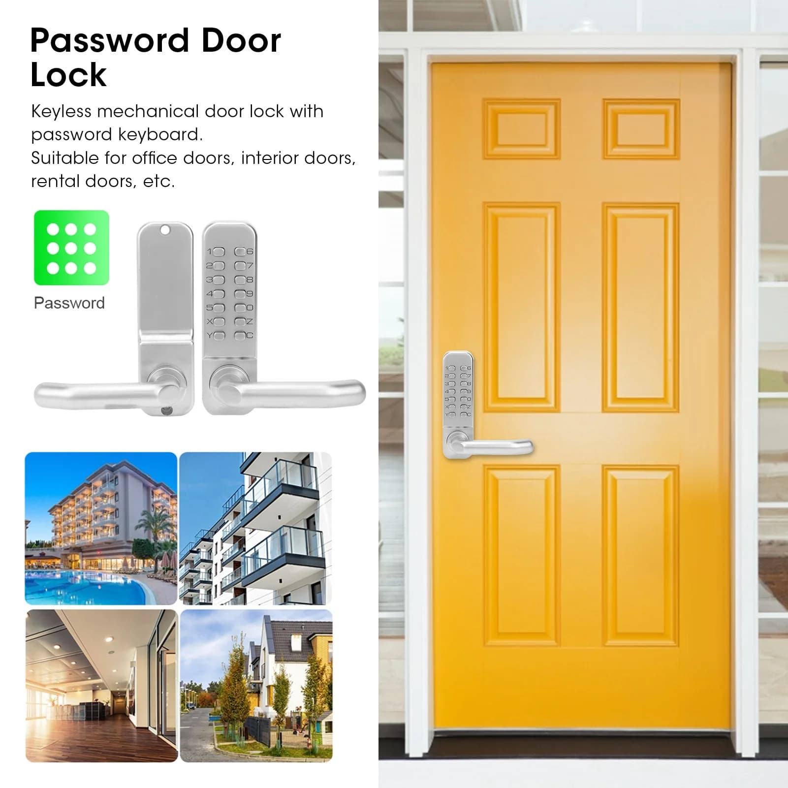 Dispositif de sécurité à domicile avec entrée sans clé