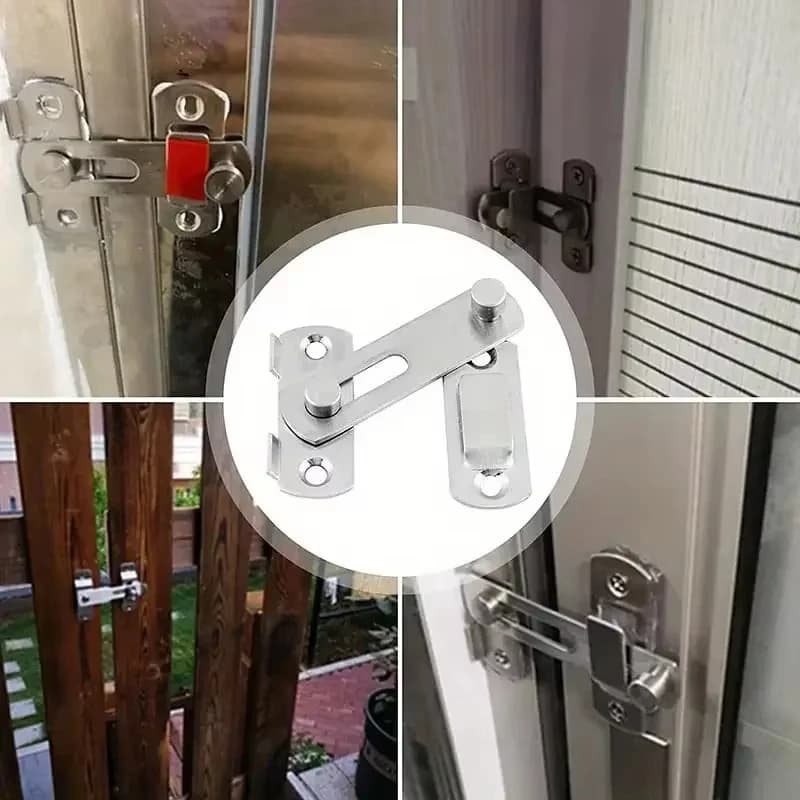 Verrou de porte de grange coulissant en acier inoxydable