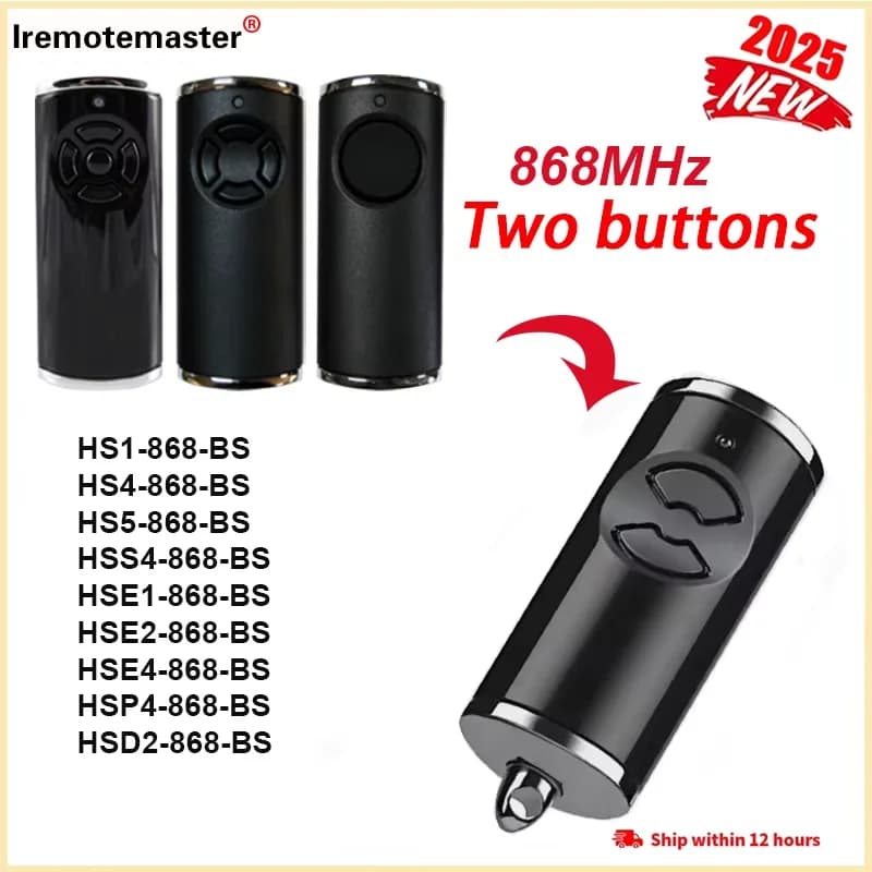 2026 nouveau pour HORMANN Bisecur télécommande de Garage HS1 HS4 HS5 HSE4 HSE2 HSE1 HSP4 HSD2 HSS4 868 BS ouvre-porte