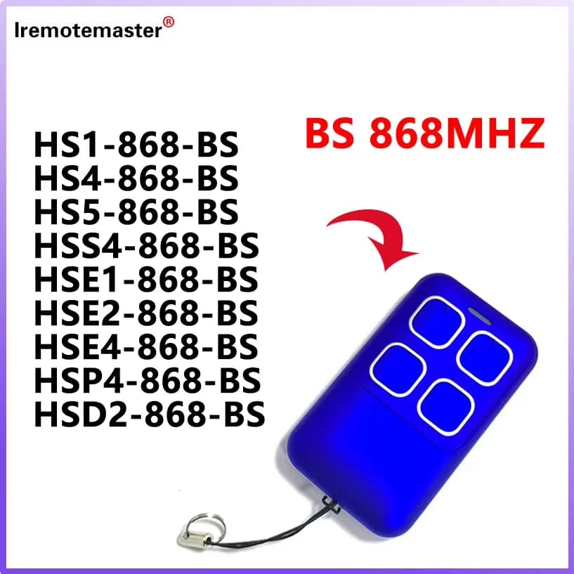 2026 nouveau pour HORMANN Bisecur télécommande de Garage HS1 HS4 HS5 HSE4 HSE2 HSE1 HSP4 HSD2 HSS4 868 BS ouvre-porte