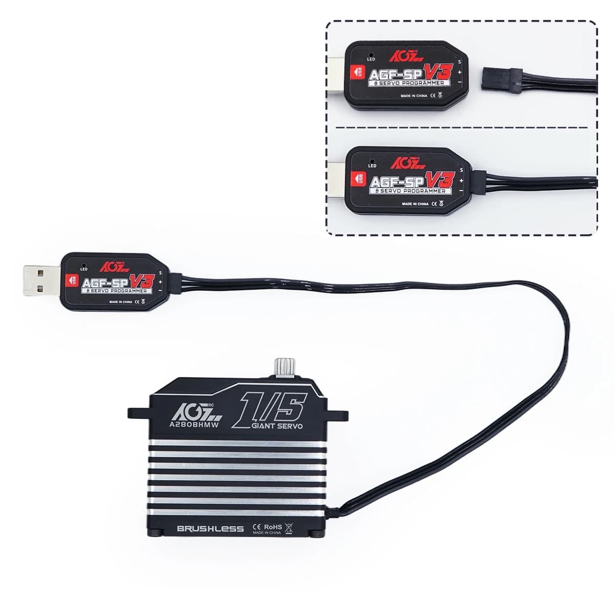 AGFrc nouvelle Version AGF-SP V3 Type Plug and Play carte de programme USB utilisée pour ajuster pour le servo