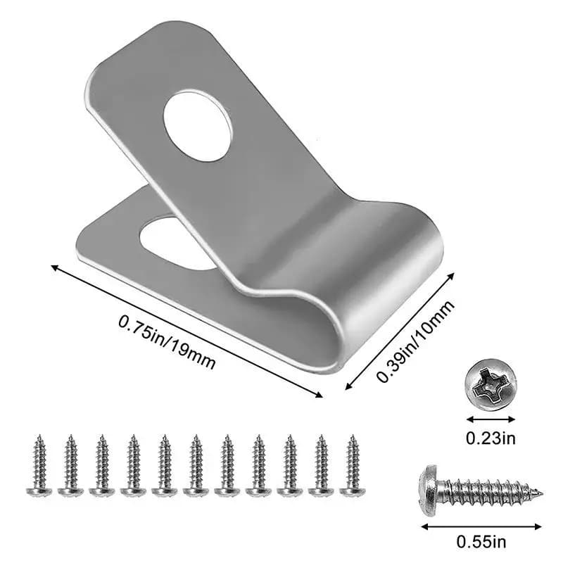 Pinces de fixation de clôture en aluminium