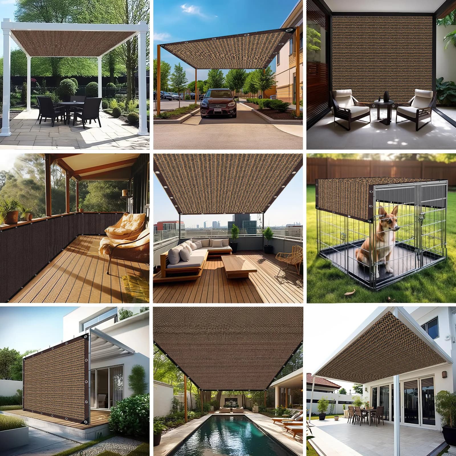 Écran de clôture connectable 100 % HDPE pour la protection de la vie privée