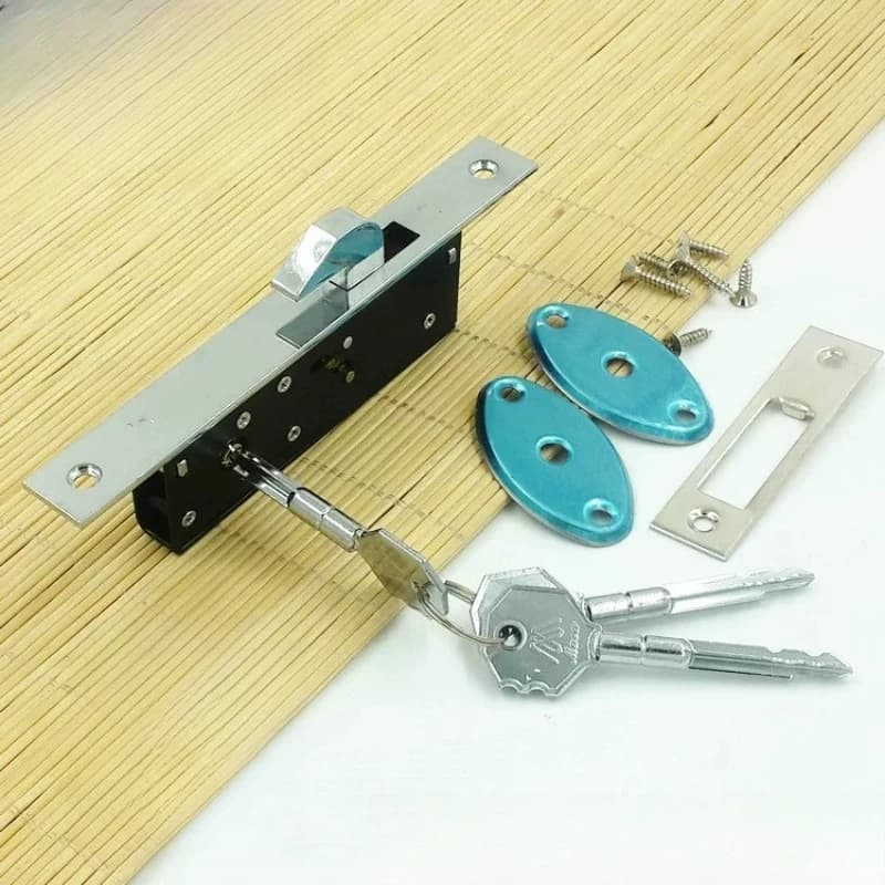 1 Ensemble de Serrures à Crochet pour Porte Coulissante en Alliage d'Aluminium