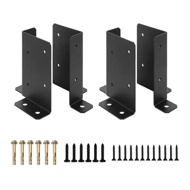 Supports de Base de poteau de clôture réglables en bois