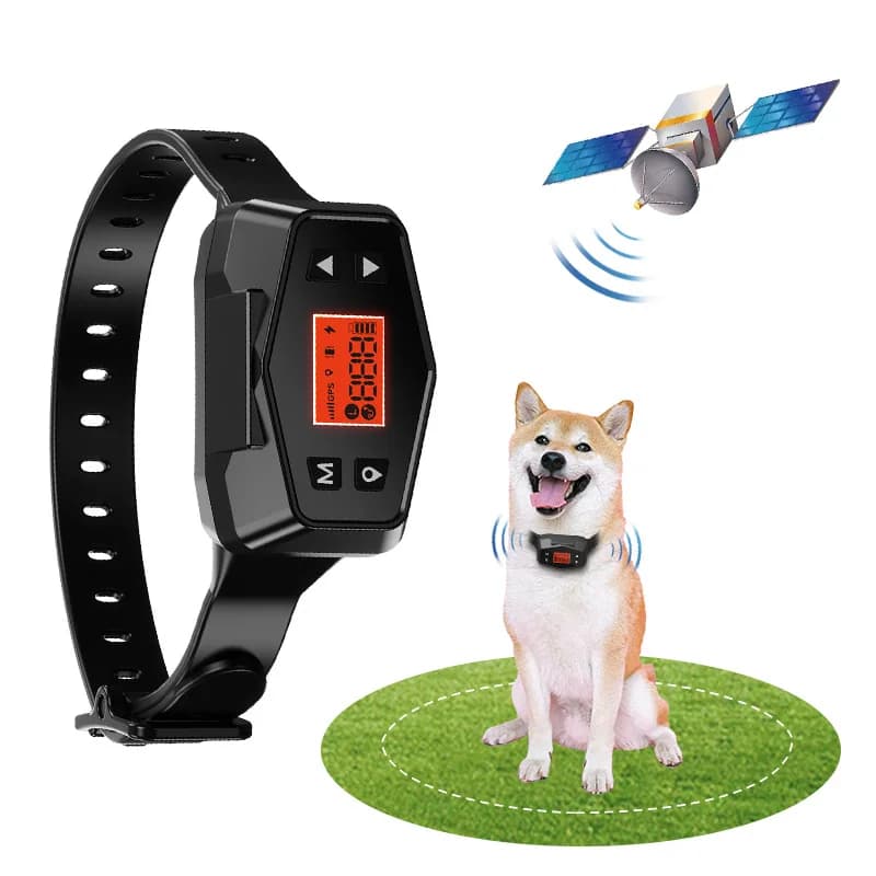 Collier de suivi de clôture pour animaux de compagnie avec GPS sans fil