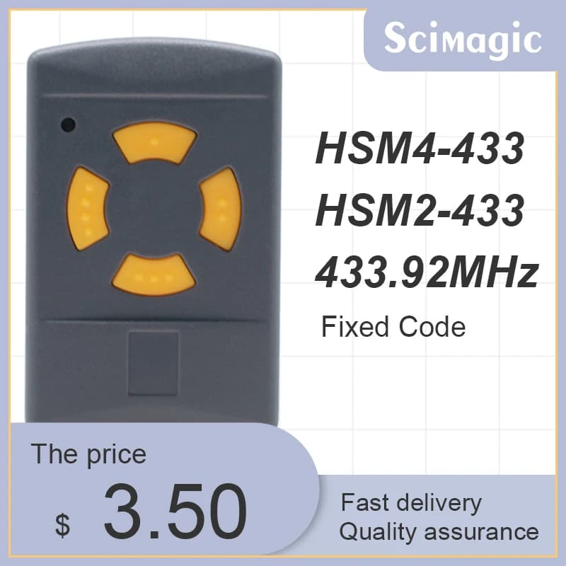 Télécommande de portail à code fixe 433