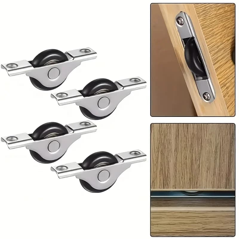 Kits de rails de porte coulissante en métal robuste
