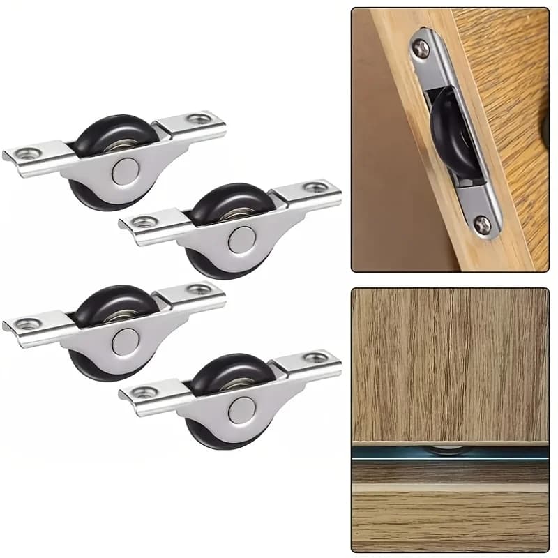 Kits de rails de porte coulissante en métal robuste
