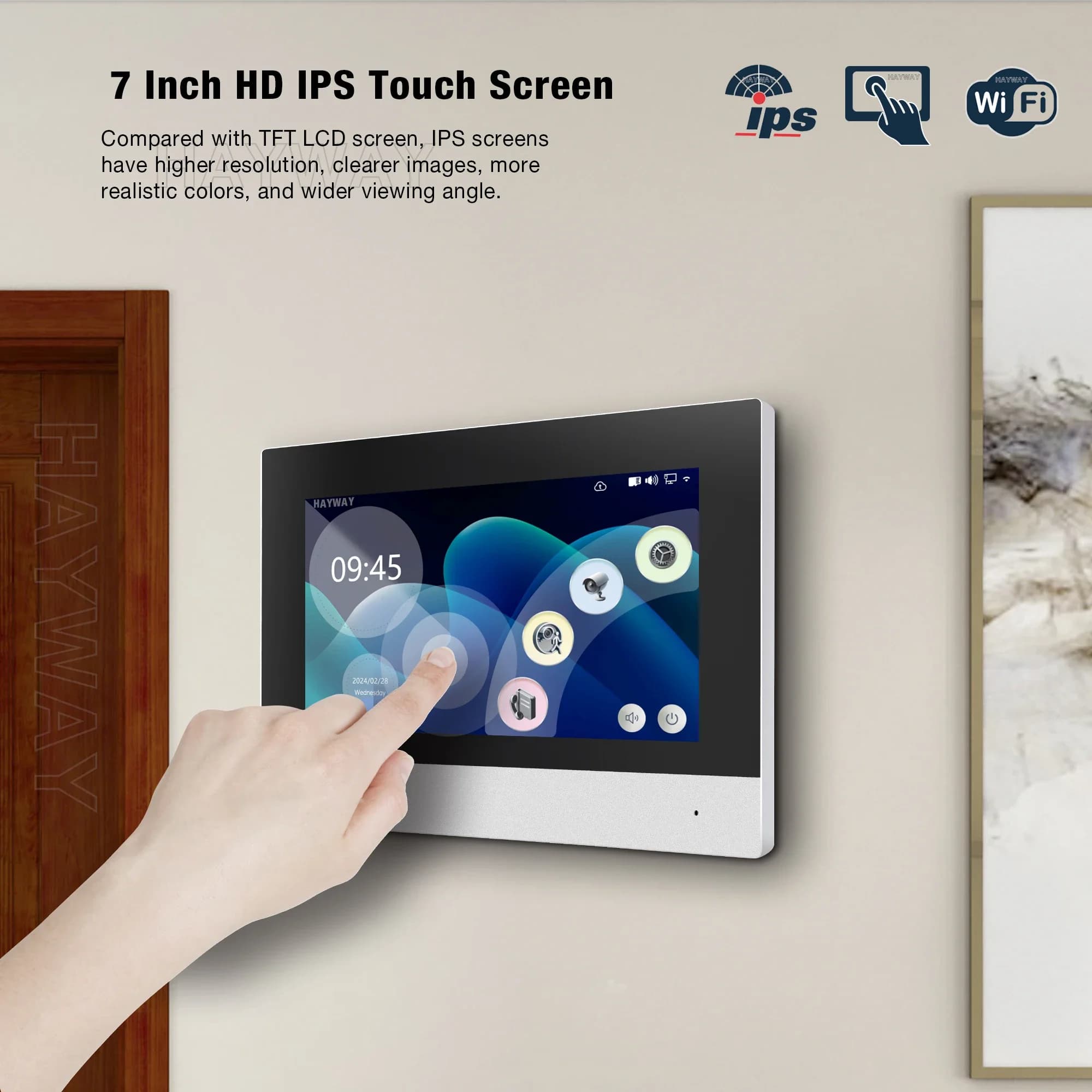 Visiophone intelligent Tuya Wifi 1080P