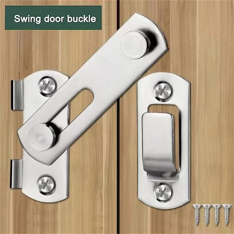 1 Pièce Loquet Coulissant en Acier Inoxydable pour Porte de Grange