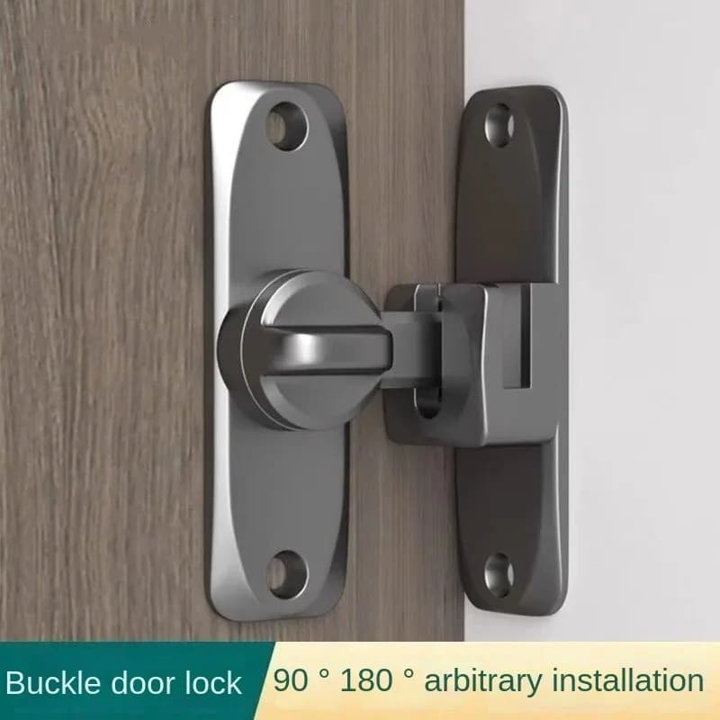 Serrure de porte à bascule à 90/180 degrés