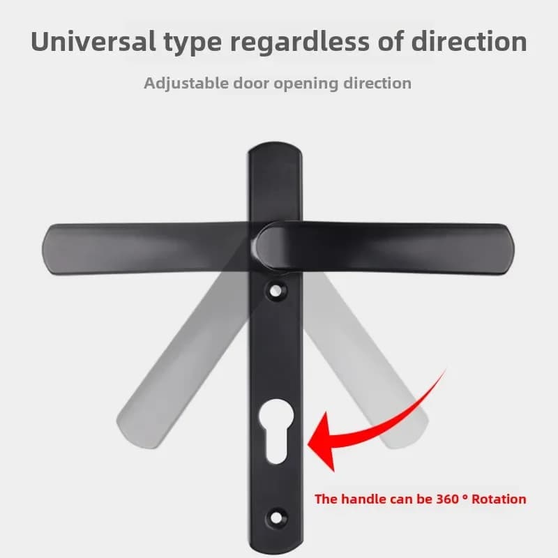 Serrure de porte en alliage d'aluminium