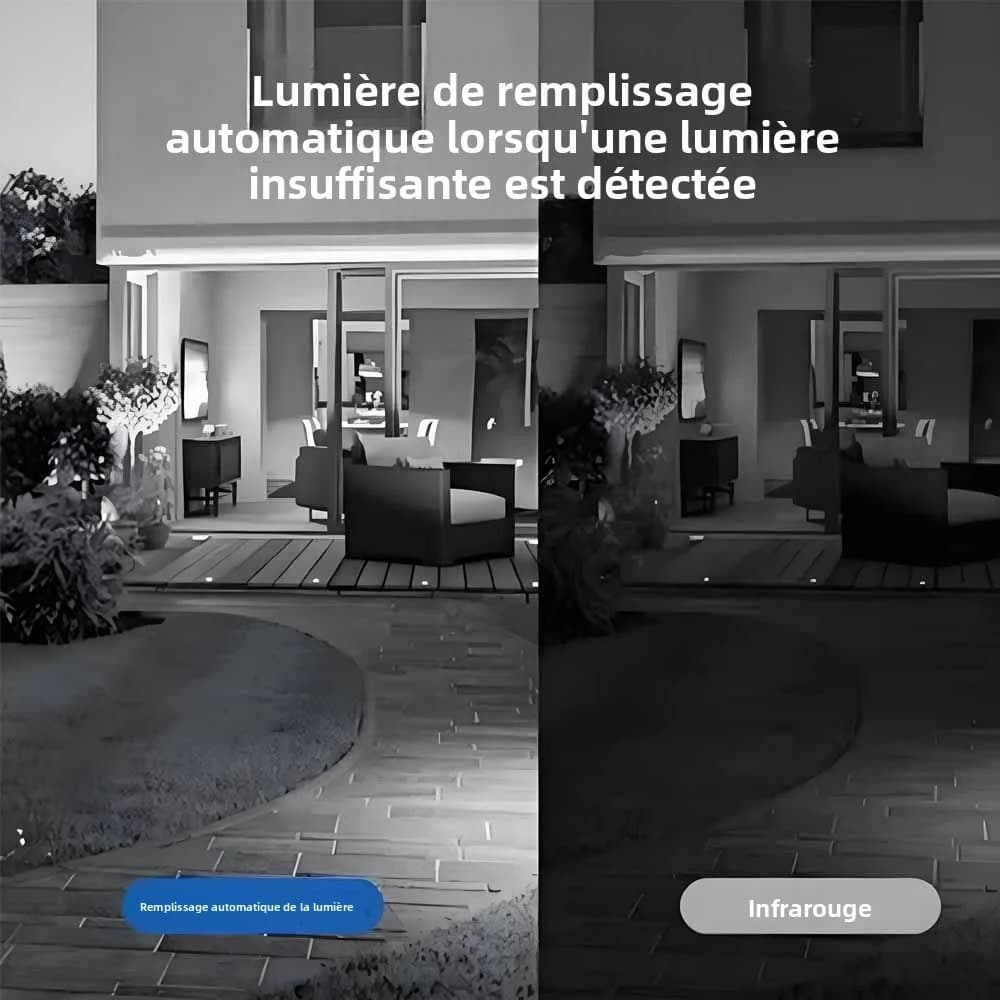 Interphone sans fil, sonnette HD avec vision nocturne