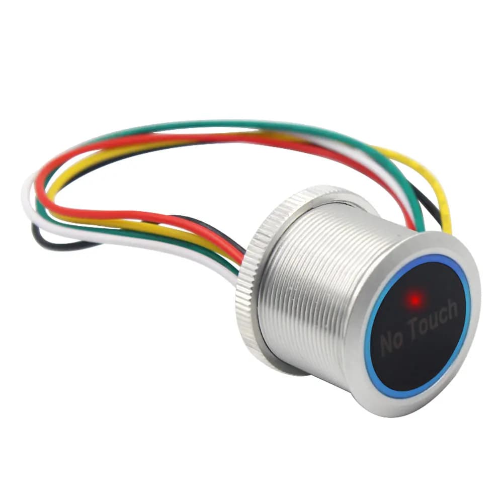 Bouton poussoir de sortie de porte, ouvre-porte, NO COM NC, lumière LED, système de contrôle d'accès étanche, interrupteur de sortie sans contact