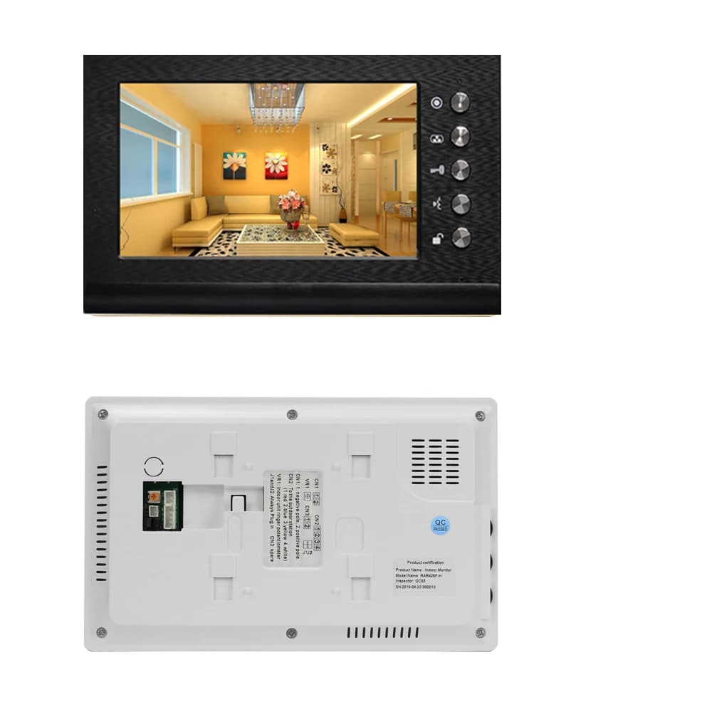 Homefong 7 pouces visiophone avec serrure électronique RFID interphone vidéo système de contrôle d'accès de porte déverrouiller parler nuit