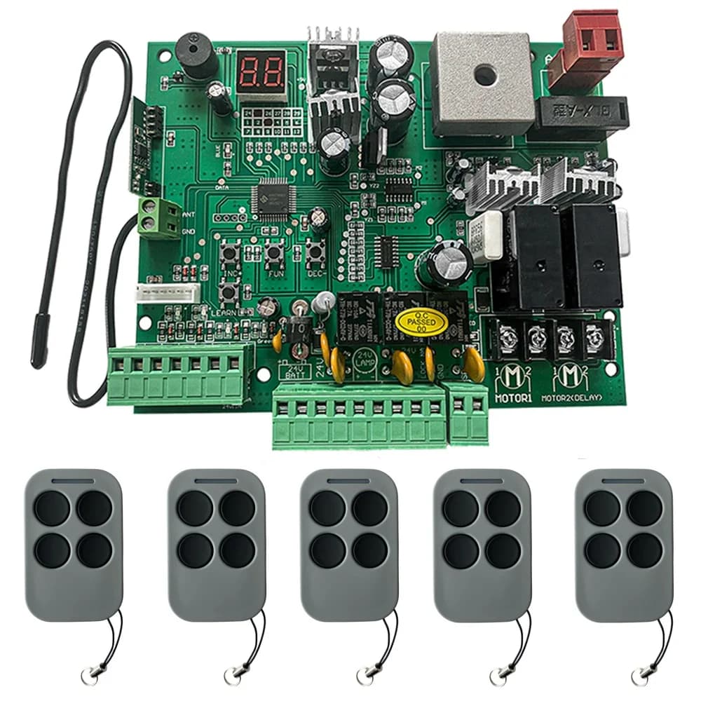 Carte de commande PCB 24V DC pour ouvre-porte battant automatique à double bras - Pièce de rechange pour système intelligent