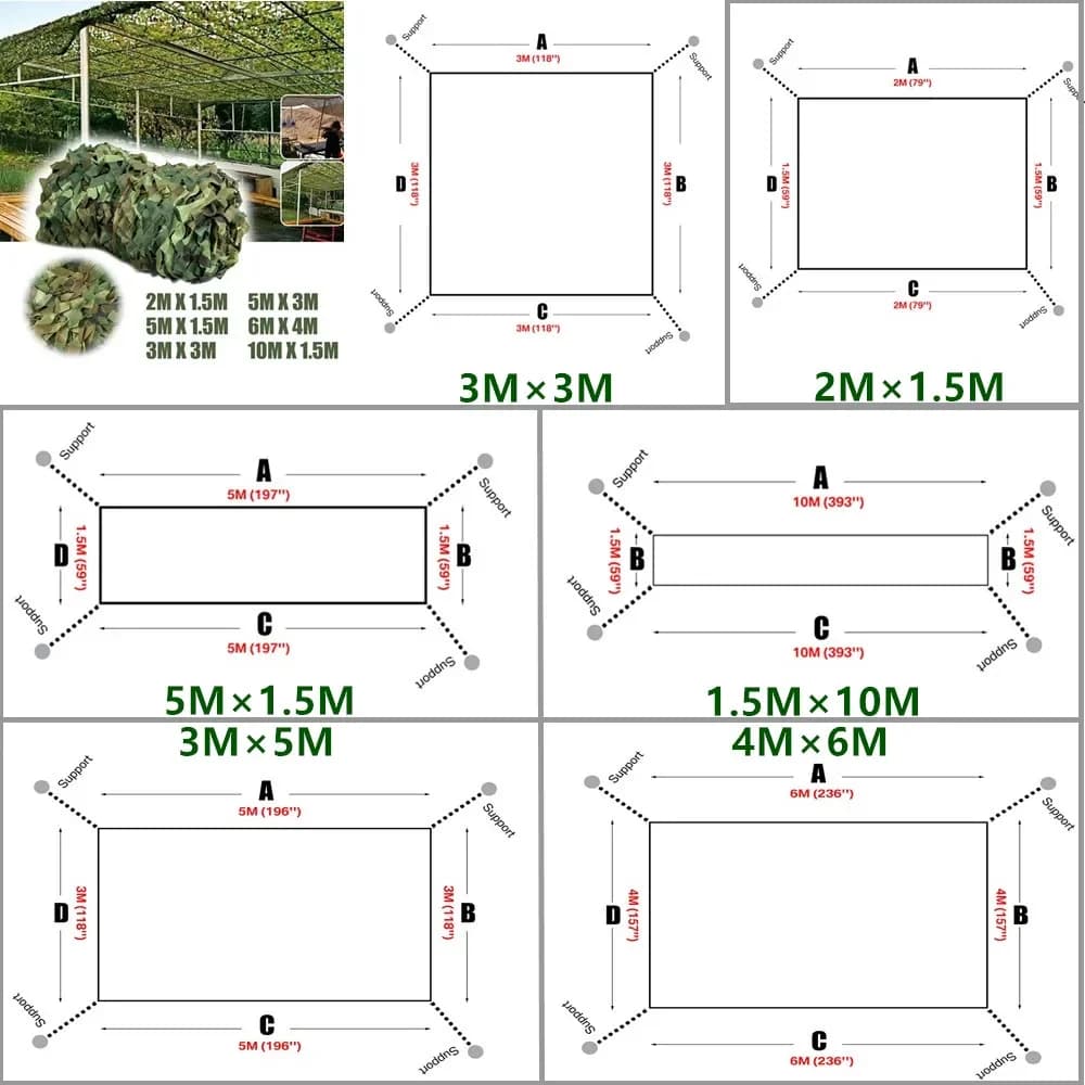 Filet de Camouflage pour Camping en plein air