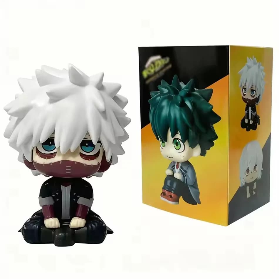 PVC |   (MHA) : Tomura Shigaraki / Izuku Midoriya / Katsuki Bakugo My Hero Academia Figurine PVC Mignonne Chibi |   Jouet de collection