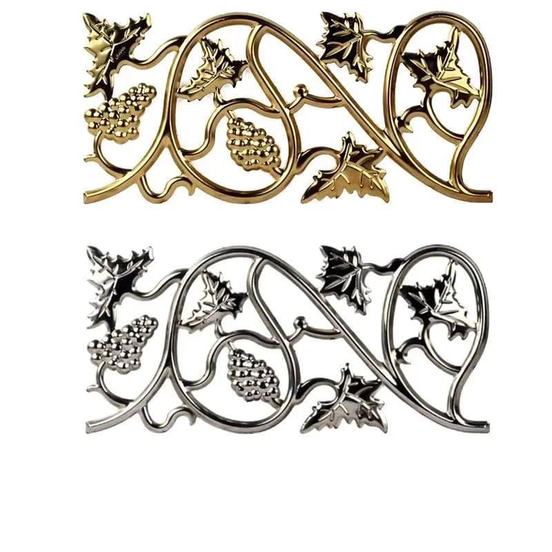 Porte de fleurs décorative épaissie double face en acier inoxydable