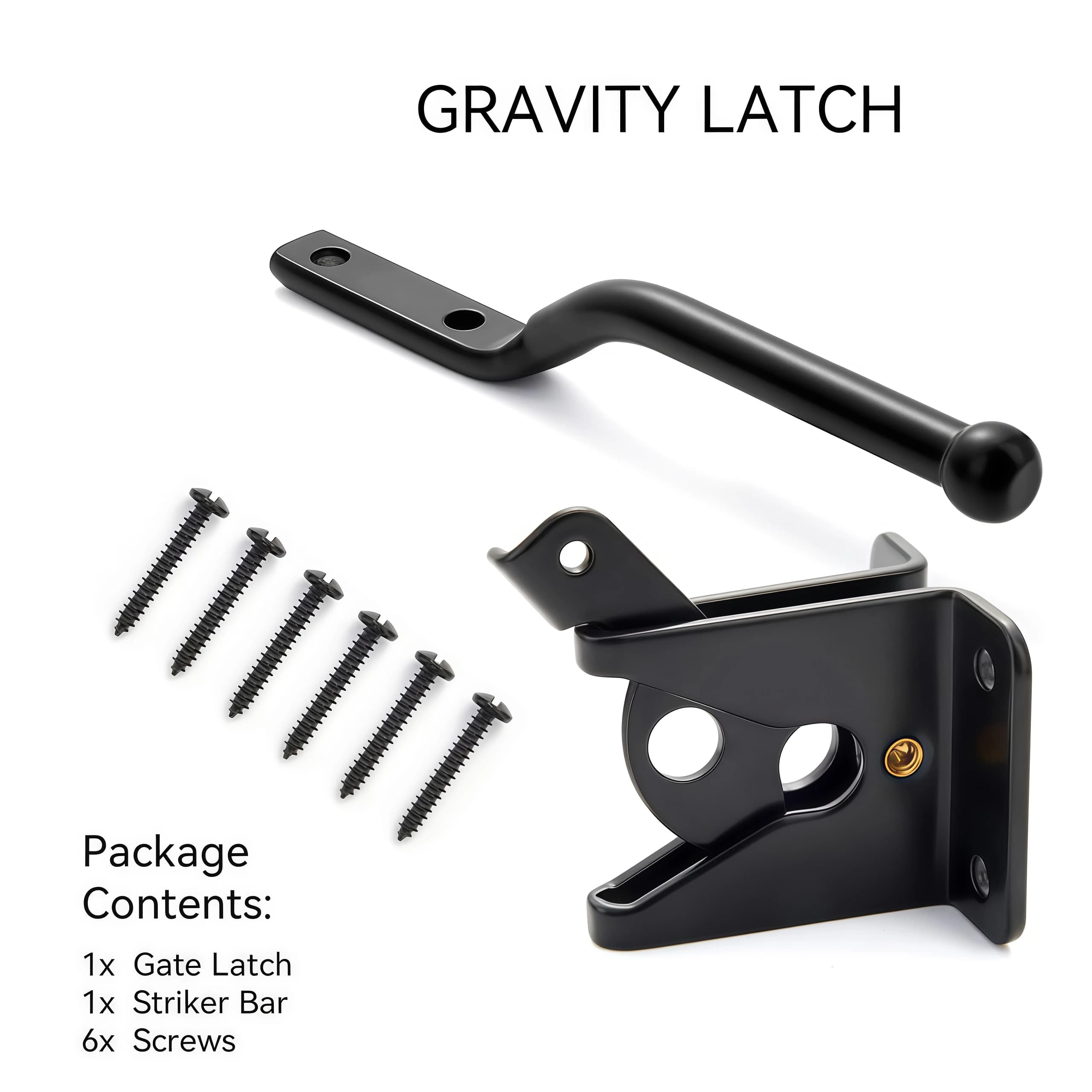 Loquet de portail automatique avec boulon pour clôture de pâturage