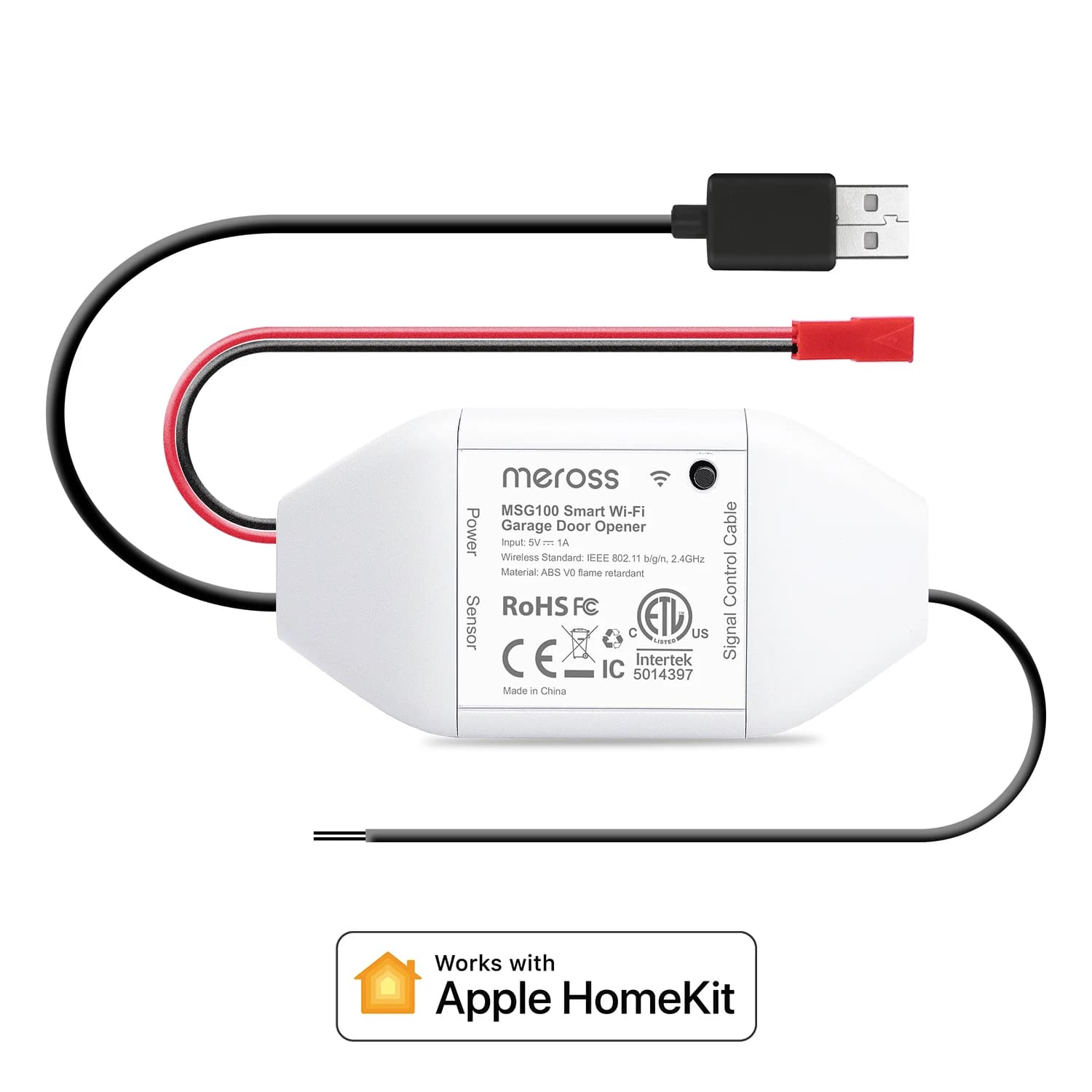 Ouvre-porte de garage intelligent automatique WiFi Meross MSG100