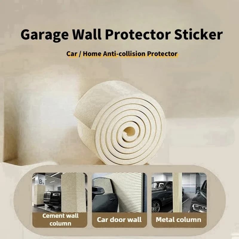 Protection Murale de Garage 2M/5M – Autocollant Protecteur de Poteau, Protection Anti-Collision pour Coin de Porte de Voiture, Tampon de Sécurité pour Stationnement, Protection de Pare-Chocs