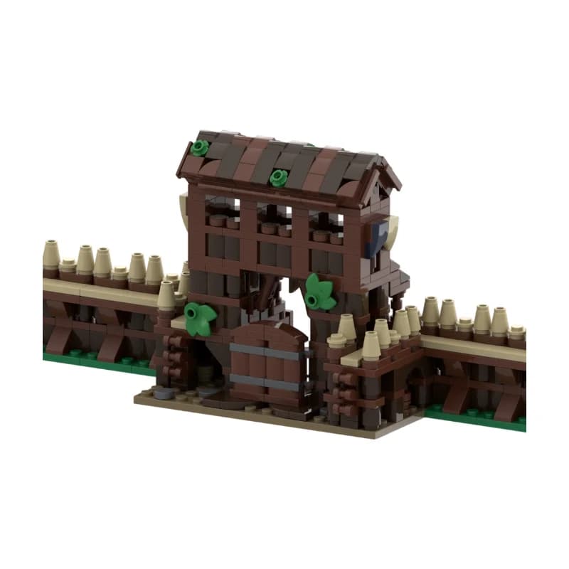 Blocs de construction MOC Château Médiéval : Pièces d'extension complémentaires pour Diorama de Bureau DIY