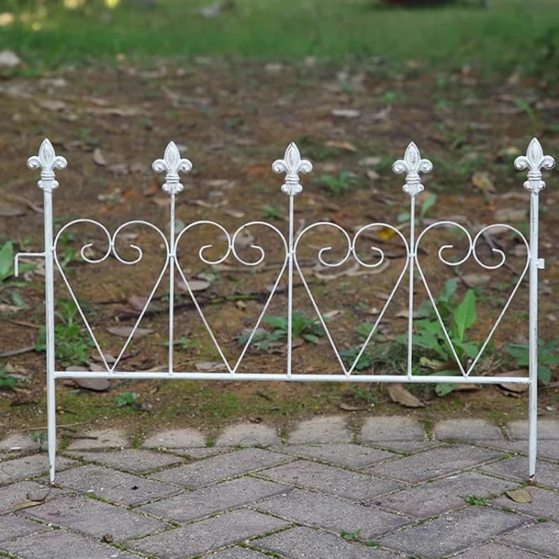 Clôture de jardin en fer