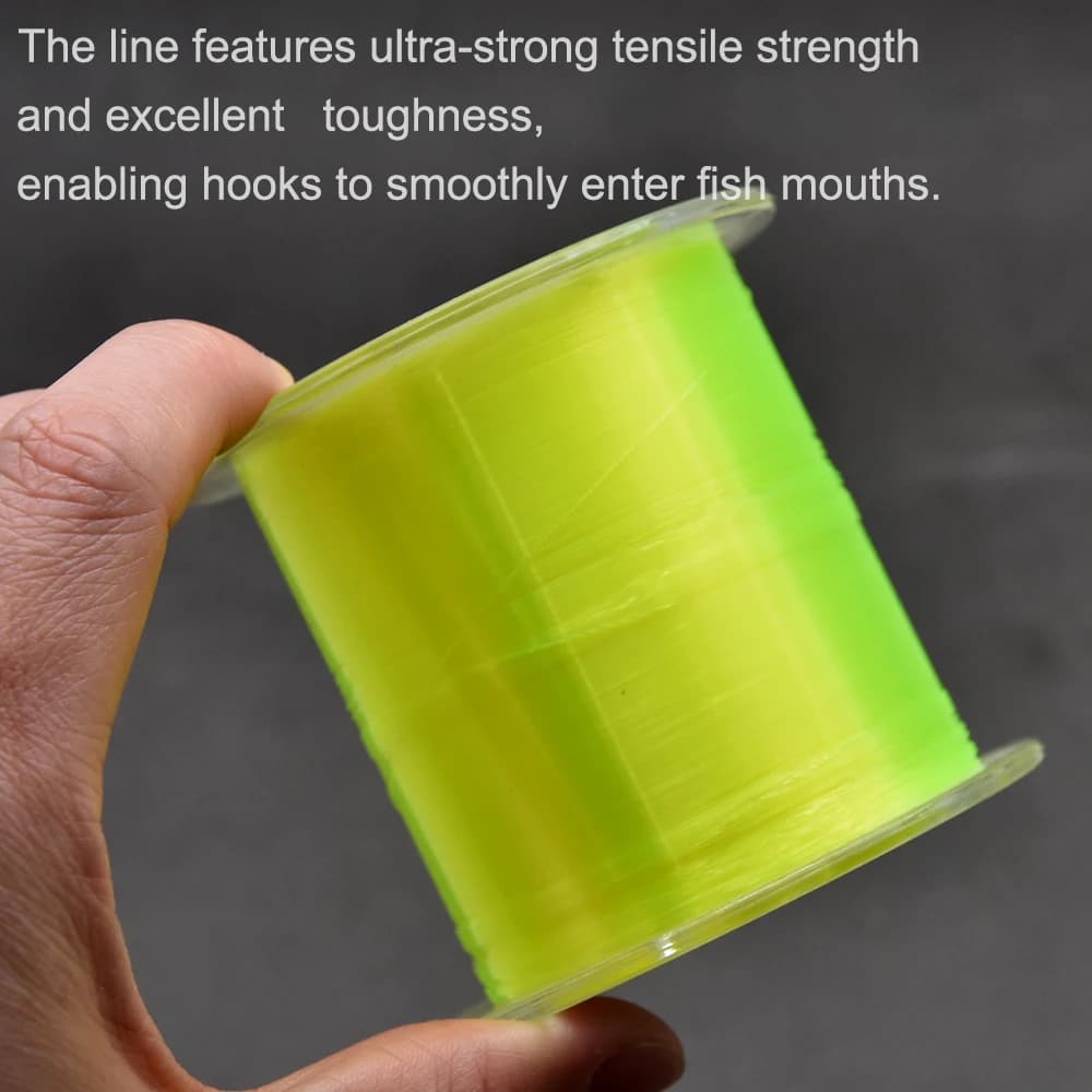 Mr.lurion – ligne de pêche en nylon monofilament durable, 500M, pour la pêche en mer/eau douce, diamètre de 0.10mm à 0.47mm, matériel de pêche japonais