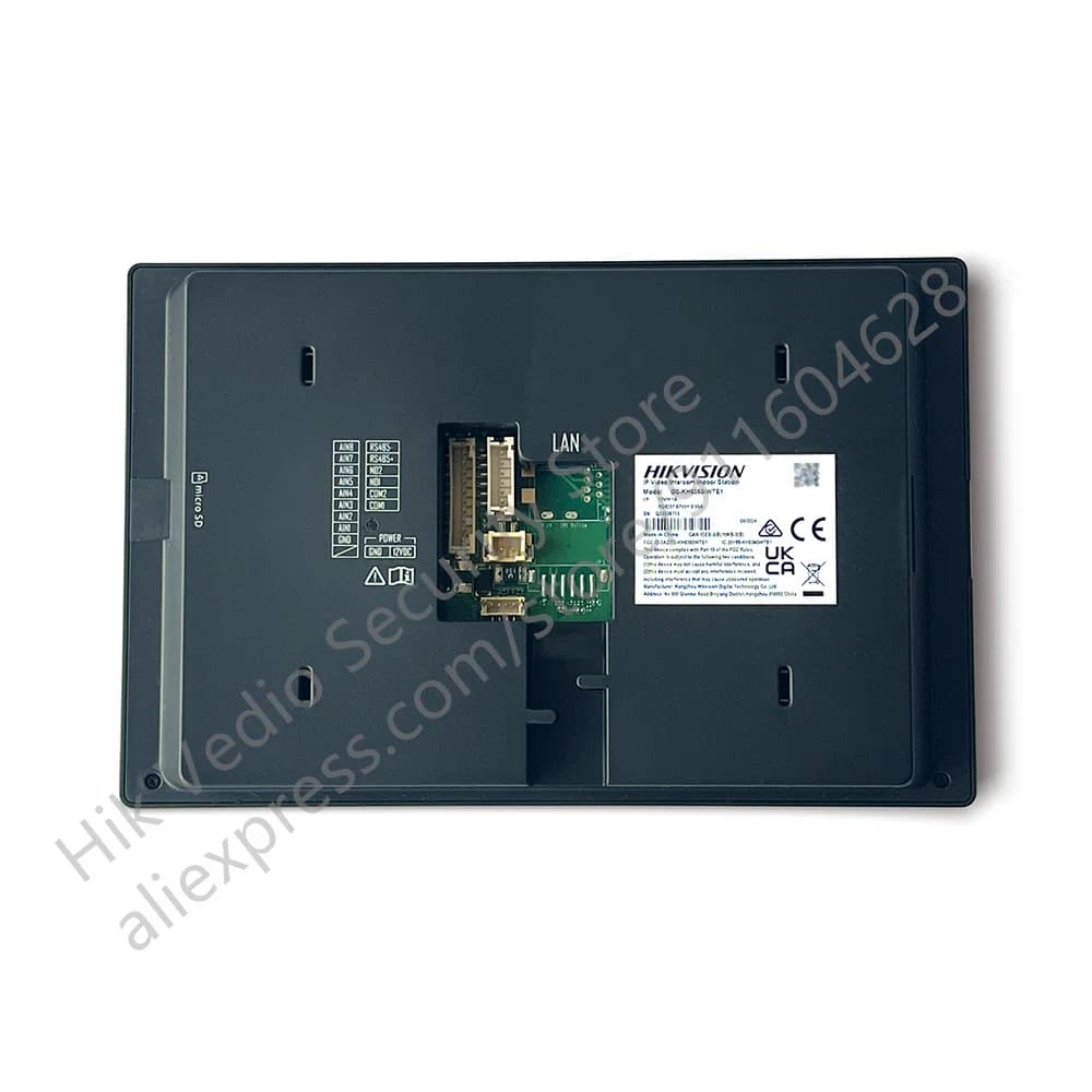 Hikvision DS-KH6350-WTE1 Interphone vidéo Station intérieure basée sur IP Écran tactile IPS 7 pouces Moniteur sans fil Standard POE WIFI