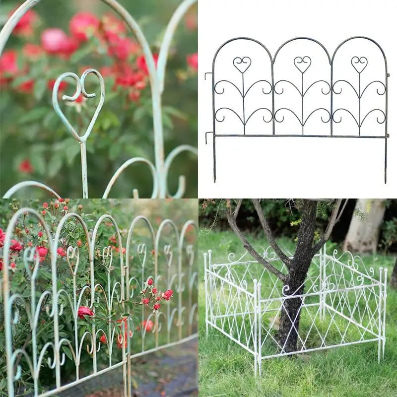 Clôture de jardin Vintage en fer forgé