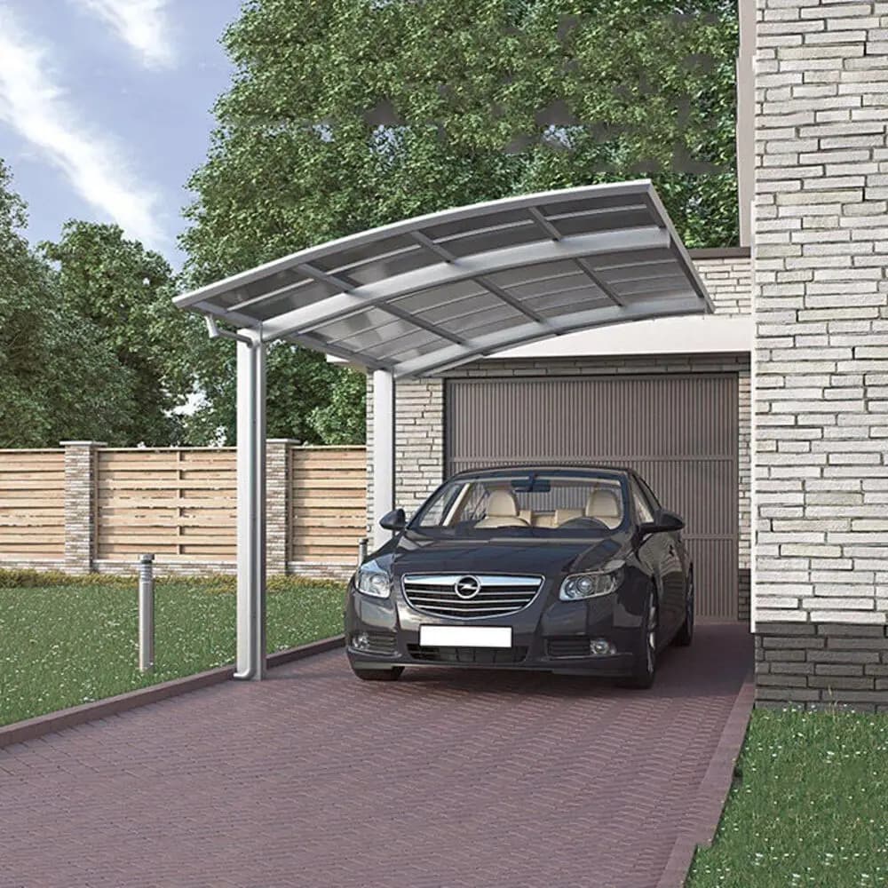 Auvent de protection anti-UV en polycarbonate, abri robuste en aluminium pour voiture, protection contre toutes les intempéries, couverture d'entrée