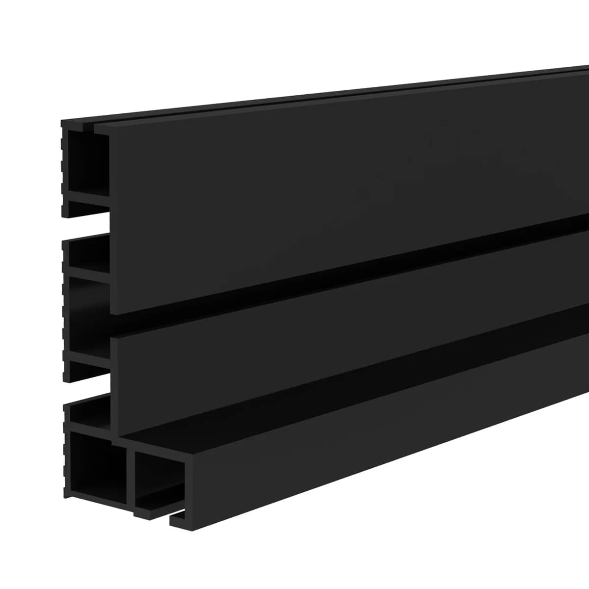 Clôture profilée en aluminium 600/800mm-supports coulissants à fente sur rail en T