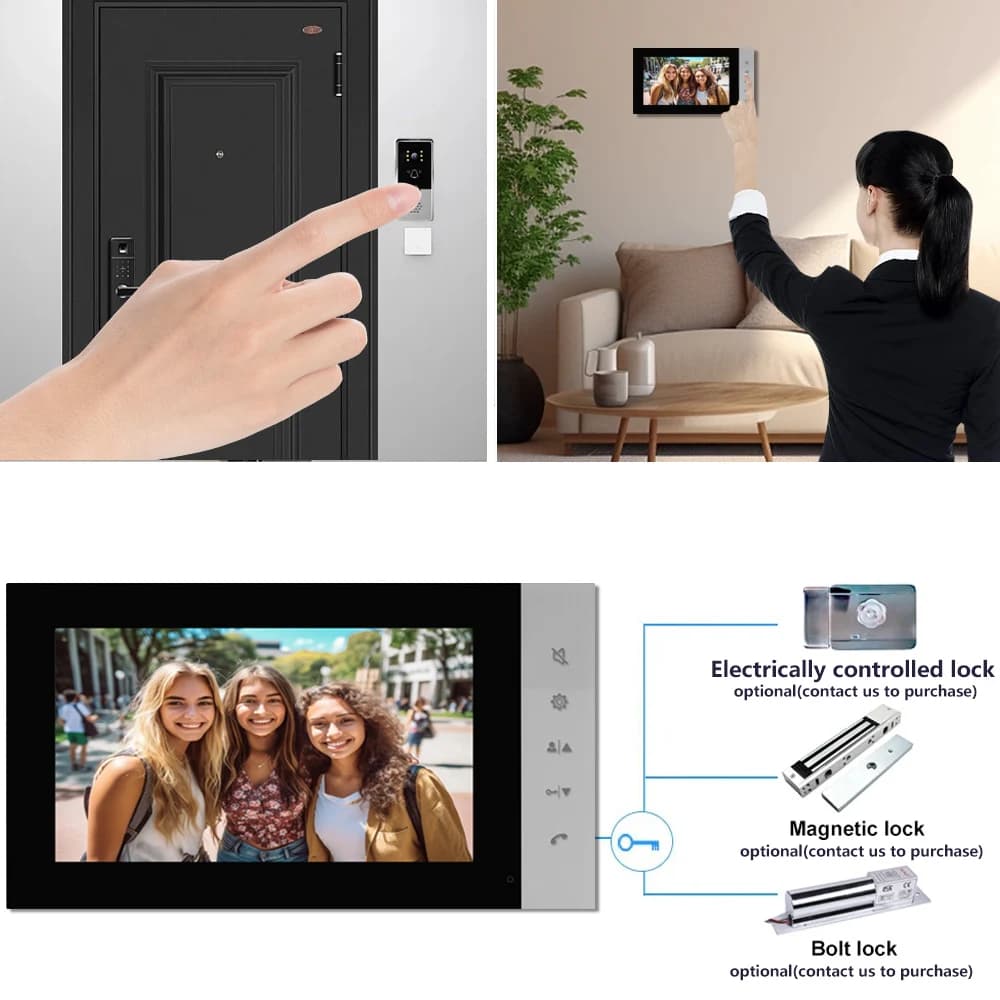 Interphone vidéo pour appartement et maison