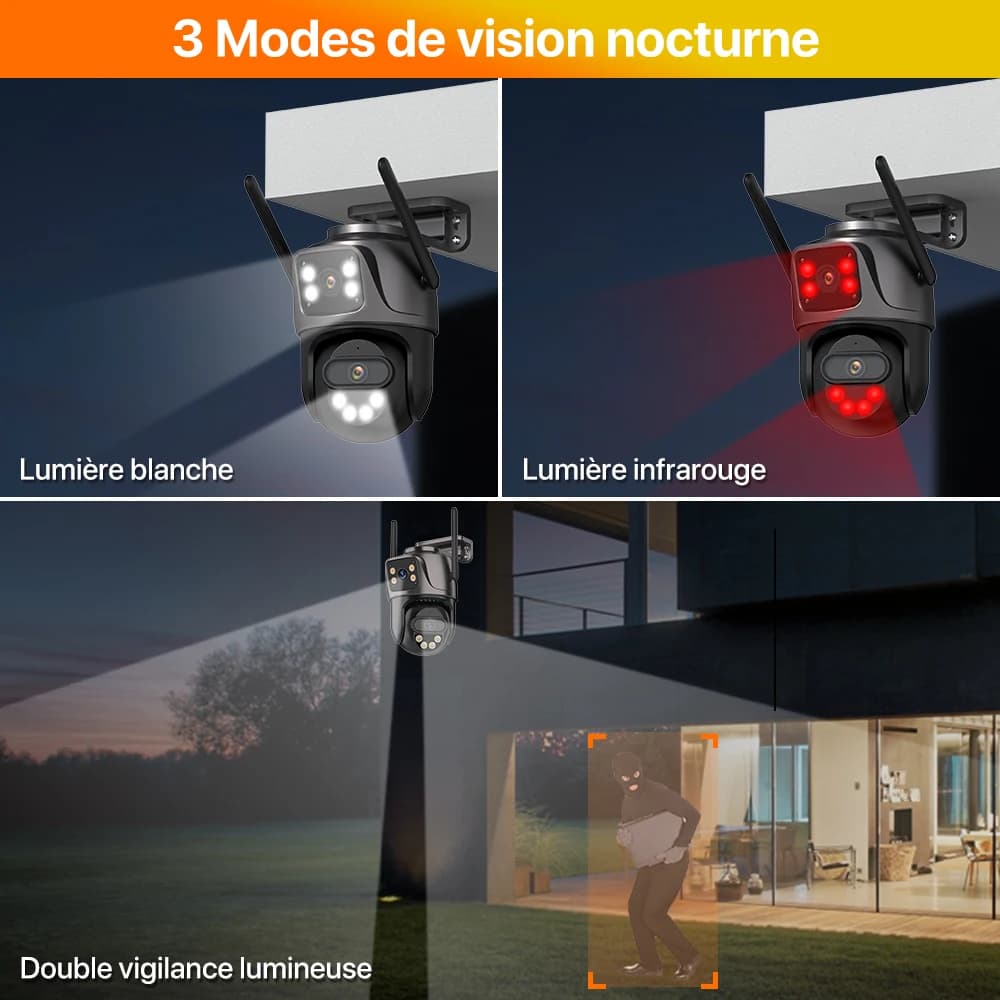 Caméra IP 6K 9MP HD WiFi